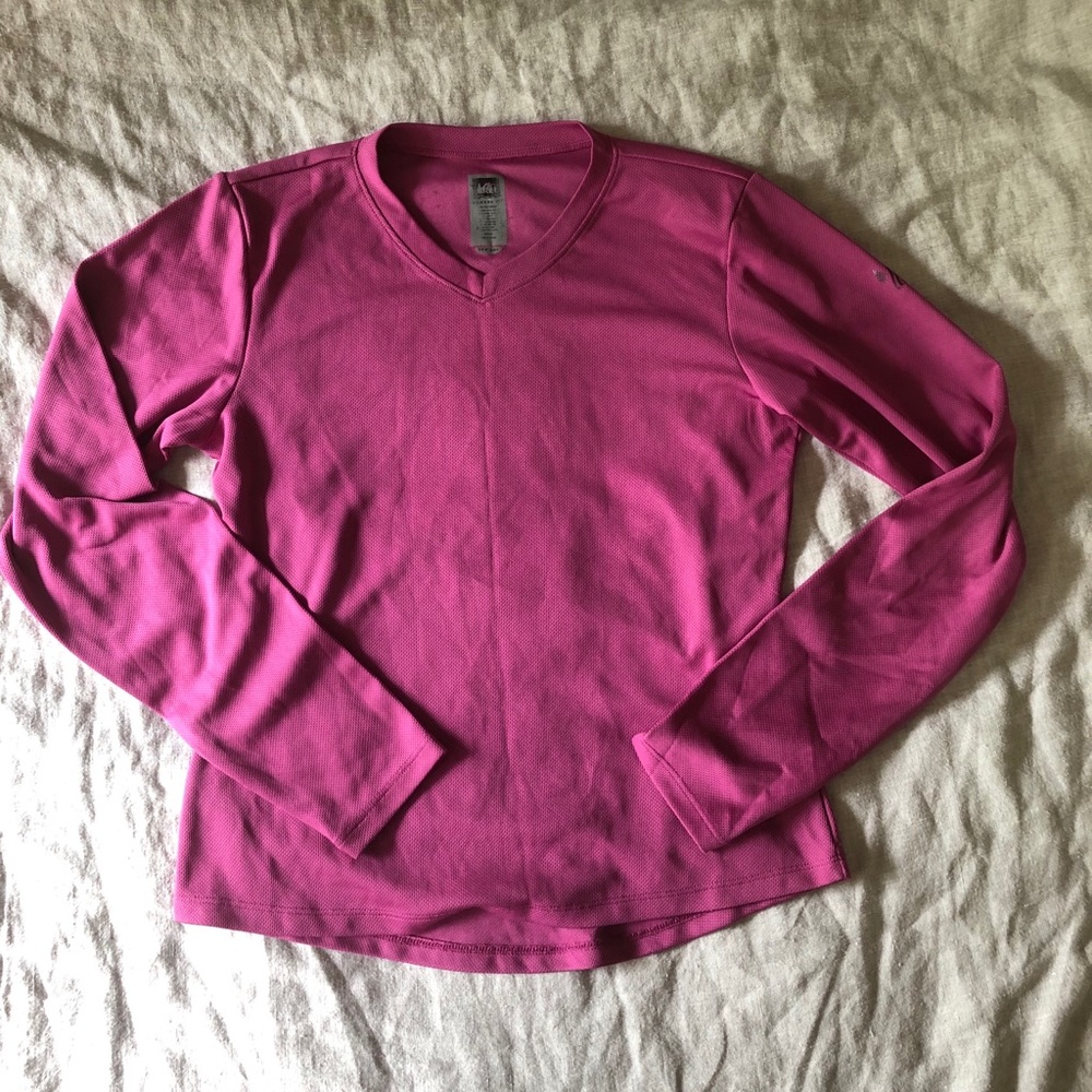 REI UPF 50+ sun shirt v-neck long sleeve XS